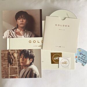 BTS Jungkook Golden official album white Solid version kpop